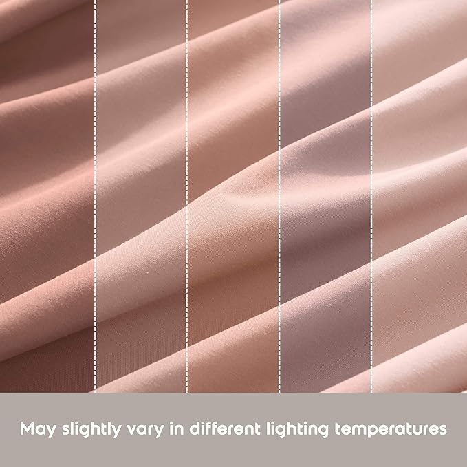 Nestl California King Sheet Set - 1800 Ultra-Soft Microfiber Cal King Bed Sheets - Double Brushed - Deep Pockets - Easy Fit - 4 Piece Set - Bed Sheets (California King, Peach Beige)