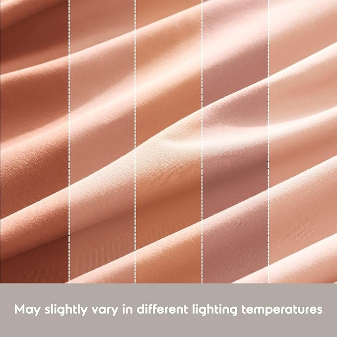 Nestl Twin XL Sheet Set - College Dorm Size - Luxury 1800 Ultra-Soft Microfiber Twin Extra Long Bed Sheets - Deep Pockets - Easy Fit - Extra Soft - 3 Piece Set (Twin XL, Peach)