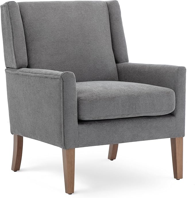 Accent Chairs for Living Room, Mid-Century Wooden Fabric Living Room Chairs, Arm Chair, Side Chairs for Living Room, Bedroom, Reading Nook