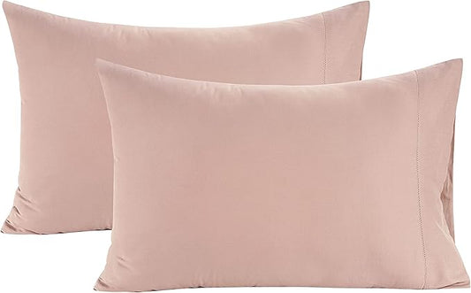 LANE LINEN Pillows Queen Size Set of 2 Soft 100% Egyptian Cotton Cool & Smooth 1000 Thread Count Pillow Cases - Sepia Rose