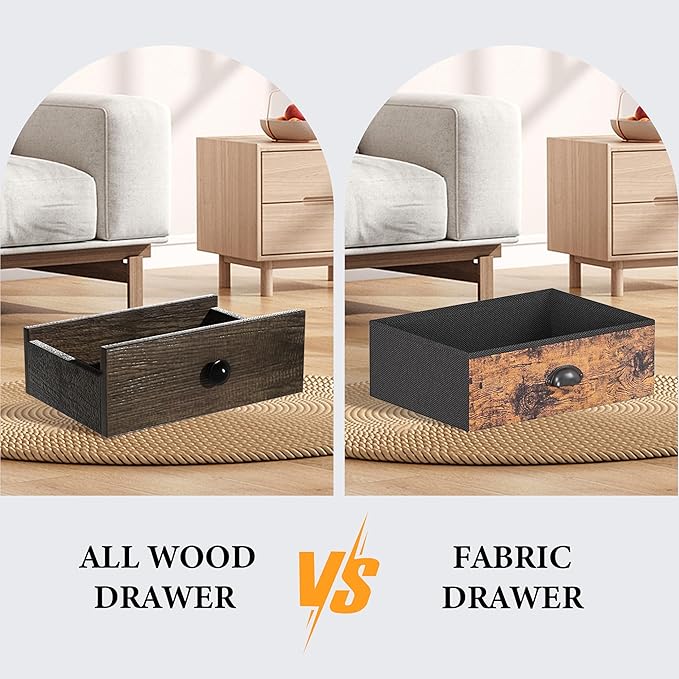 32" Entryway Table with Outlets: Console Table with Storage Shelves, USB Ports, LED Light Strip, and 2 Wood Drawers for Sofa, Living Room, Hallway, Foyer, Couch, and TV Stand