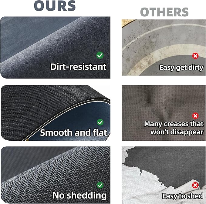 Bathroom Mat Quick Dry, Bathroom Rugs Non Slip Washable Thin Absorbent Bath Mat Fits Under Door Bathroom Floor Mat Perfect for Bath, Shower, or Sink 16"x24" Navy Blue