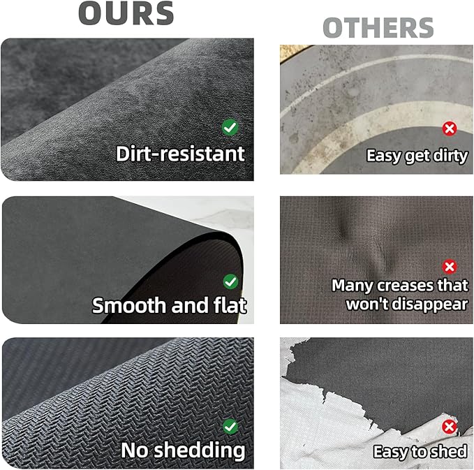 Bath Mat, Bathroom Rugs Non Slip Washable Thin Absorbent Quick Dry Bath Mat Fits Under Door Bathroom Floor Mat Perfect for Bath, Shower, or Sink 16"x24" Dark Grey