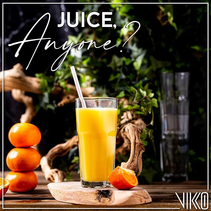 Vikko Drinking Glasses, Set of 12 Juice Glasses 9.5 Oz, Thick and Sturdy Kitchen Glasses, Dishwasher Safe Highball Glass Tumbler, Heavy Duty Cups, Water Glasses