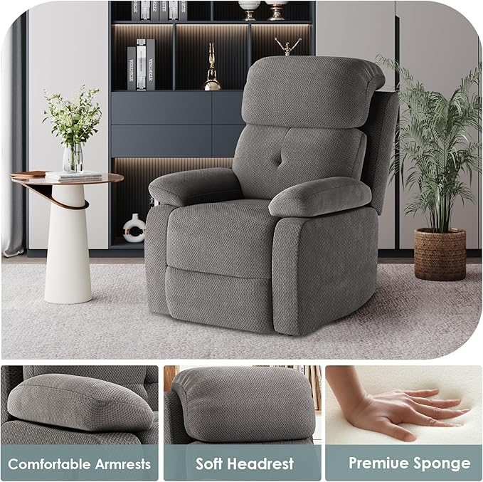 Small Recliner Chair for Adults Women for Small Spaces, Bedroom, Living Room
