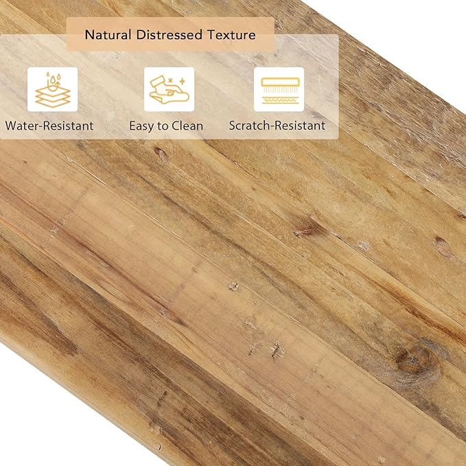 Reclaimed Solid Wood Console Table, 59" Long Farmhouse Entryway Table, Rectangular Couch Tables Behind Sofa, Accent Tables for Hallway, Entrance, Foyer, Living Room