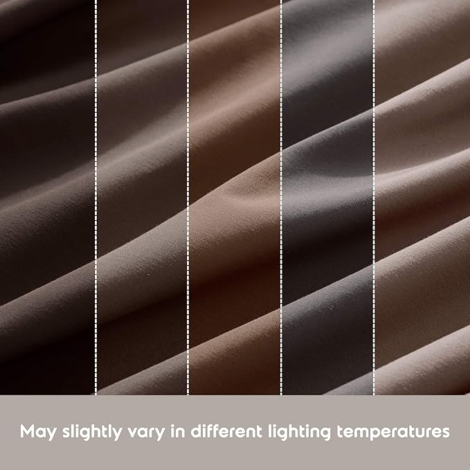 Nestl Split King Sheet Set - 1800 Ultra-Soft Microfiber Bed Sheets - Double Brushed - Deep Pockets - Easy Fit - 5 Piece Set - Bed Sheets & Pillowcases (Split King Size, Chocolate Brown)