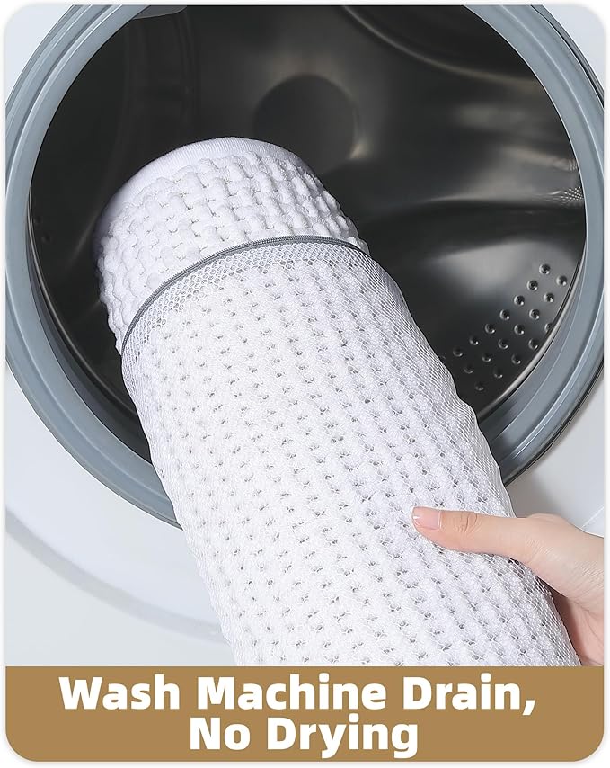 Color&Geometry Ultra Soft Chenille Bathroom Rugs Non Slip Rubber Backing, Machine Washable, Super Absorbent Floor Mat for Bathroom, Bathtub & Shower, Quick Dry White Bath Mat, Standard Sized,17"x29.5"