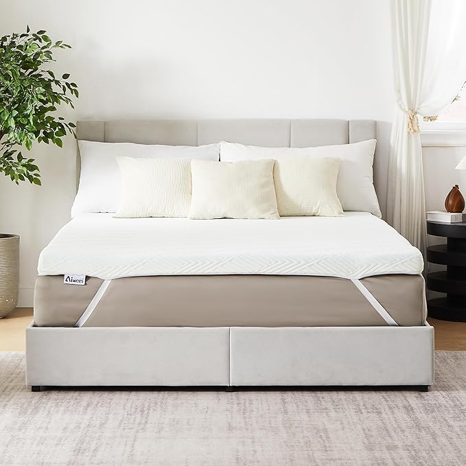 3 Inch Full Mattress Topper, Memory Foam Mattress Topper, Premium Soft Topper for Back Pain, Bed Topper with Removable Soft Cover
