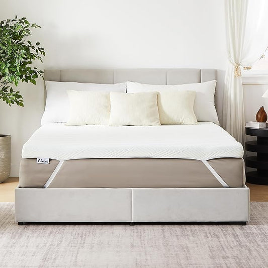 3 Inch Full Mattress Topper, Memory Foam Mattress Topper, Premium Soft Topper for Back Pain, Bed Topper with Removable Soft Cover