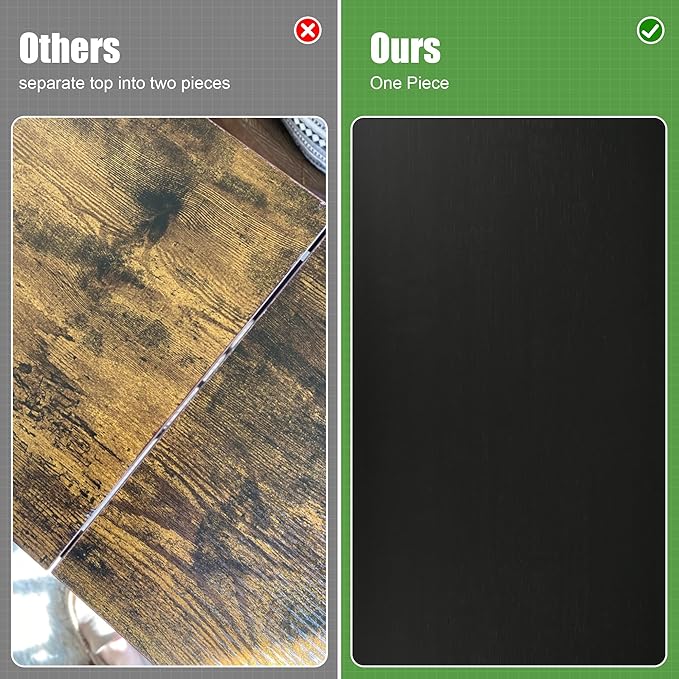 VASMIA Console Table, Entryway Table, Narrow Sofa Table, 39" Bamboo Hallway Table for Entryway, Living Room, Bedroom, Foyer, Black