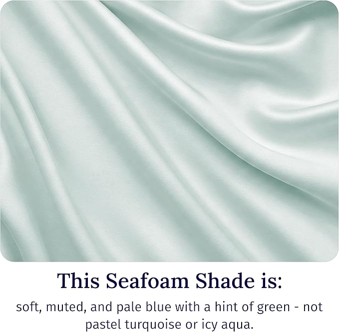 California Design Den Luxury King Size Sheet Set - 100% Cotton, 600 Thread Count Deep Pocket King Sheets, Hotel-Quality Bedding with Sateen Weave - Seafoam