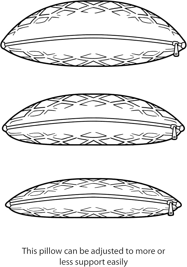 Adjustable Memory Foam Neck Pillow Cooling Fabric Queen