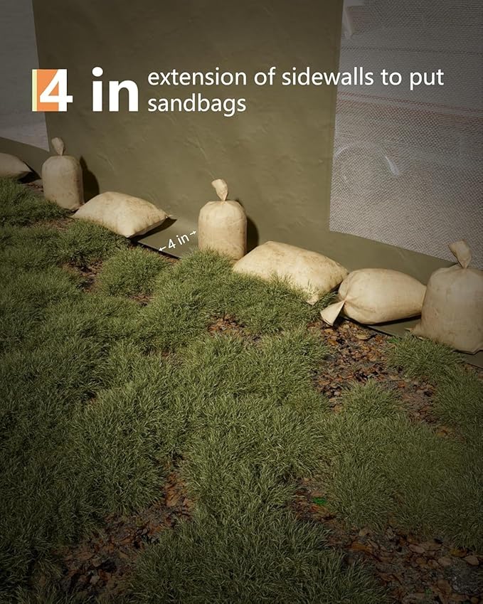 13 x 20FT Heavy Duty Carport with Roll-Up Windows, Portable Garage with Removable Sidewalls & Doors, Portable Car Tent Garage with Roll-Up Windows and All-Season Tarp, for Car, Truck,