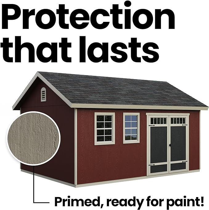 Handy Home Products Scarsdale 10x16 Do-It-Yourself Wooden Storage Shed- Does not Include Floor kit, Paint, or Roofing Shingles