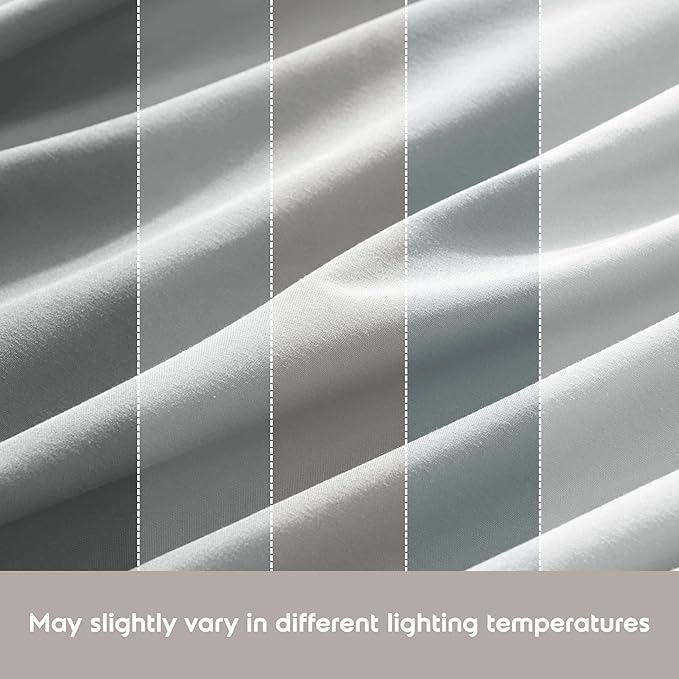 Nestl Twin XL Sheet Set - College Dorm Size - Luxury 1800 Ultra-Soft Microfiber Twin Extra Long Bed Sheets - Deep Pockets - Easy Fit - Extra Soft - 3 Piece Set (Twin XL, Light Grey)