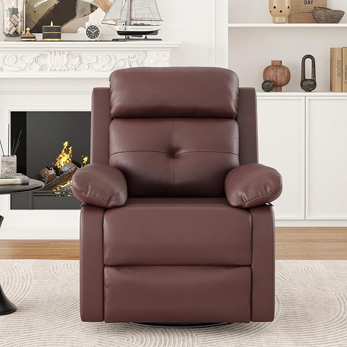Small Rocker Swivel Recliner Chair for Adults Women for Small Spaces, Bedroom, Living Room