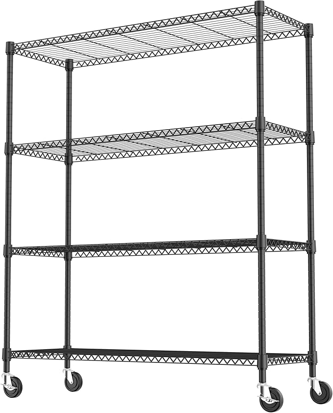 4 Tiers Shelf Metal Storage Shelves