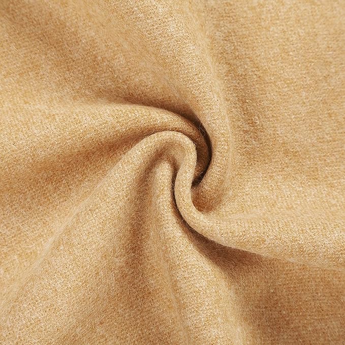 Spencer & Whitney Wool Throw Blankets - Soft, Lightweight Cashmere Wool, Yellow Throws for Twin Couch