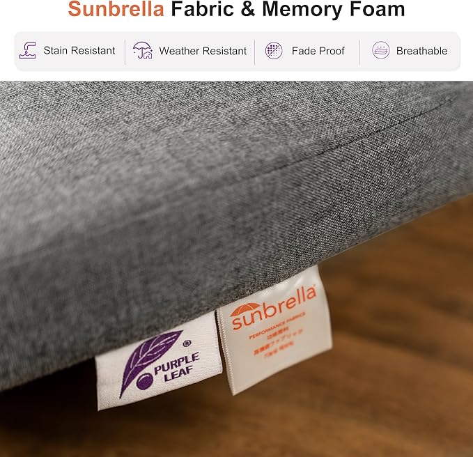 PURPLE LEAF 11 Pieces Outdoor Dining Table and Chairs Set Patio Dining Set Aluminum Wicker Rattan Patio Furniture Set for Lawn Garden Backyard Grey