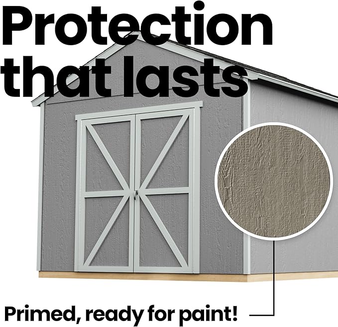 Handy Home Products Astoria 12x20 Do-It-Yourself Wooden Storage Shed- Does not Include Floor kit, Paint, or Roofing Shingles