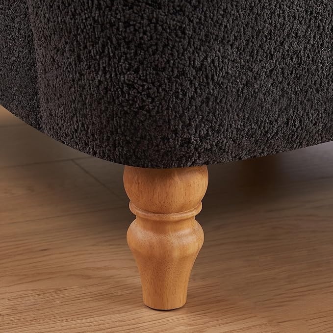 41.75" Oversized Modern Accent Chair w/Chenille Fabric,Wide& Round Arm, Single Sofa Chair for Bedroom,Living Room,Apartment,Study Room (1, Dark Gray)