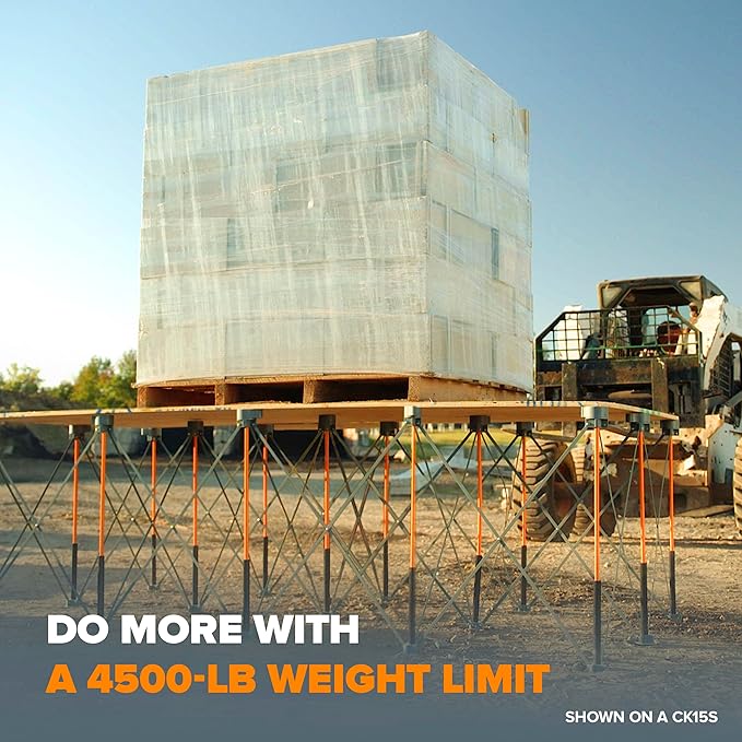 BORA Centipede CK12S 30 inch height Portable Work Stand, Includes 4 X-Cups, 4 Quick Clamps, Carry Bag, Portable Work Support Sawhorse, 4Ft x 6Ft, 30 inch work height, 4500lb weight capacity