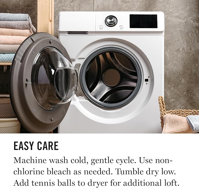 MARTHA STEWART Bed Pillow, King (U.S. Standard), White 2 Count