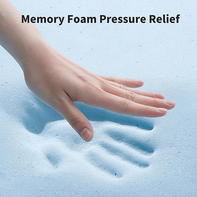 12 Inch Memory Foam Mattress,Queen Size Plush Hybrid Mattress,Cooling Knitted Cover & Pocket Spring,Breathable & Motion Isolating,Pressure Relief, Certified Foams Fabric,Bed in a Box,Tranquilo Core