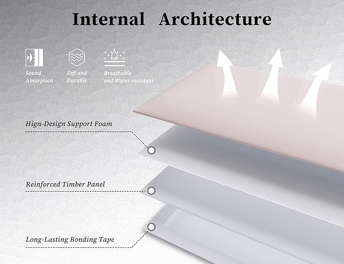 Peel and Stick Headboard Queen Size, 9PCS Upholstered Tufted Wall Mounted Bed Headboard Panels, Espaldar de Cama Queen, Modern Wall Panels for Bedroom, 10"x24" Each,Pink