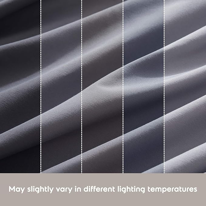 Nestl Full XL Sheet Set - Luxury 1800 Ultra-Soft Microfiber Full Extra Long Bed Sheets - Double Brushed - Deep Pockets - Easy Fit - 4 Piece Set - Bedding Sheets & Pillowcases (Full XL, Dark Grey)