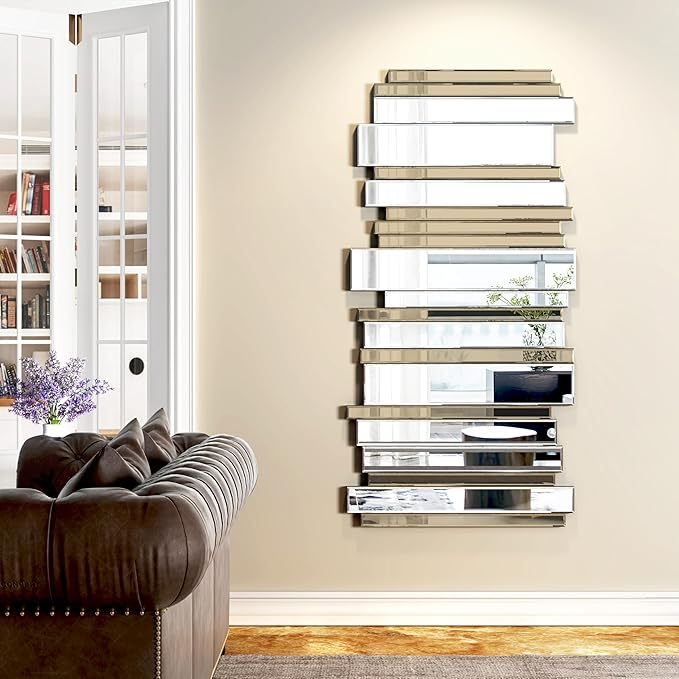 Mirrors for Wall Rectangle Accent Mirrors for Wall Large Mirror for Decor Living Room 24×47 inch