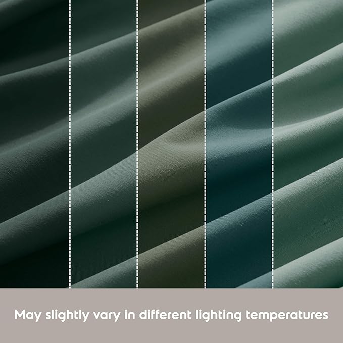 Nestl Queen Sheet Set - Luxury 1800 Ultra-Soft Microfiber Bed Sheets - Double Brushed - Deep Pockets - Easy Fit - 4 Piece Set - Bedding Sheets & Pillowcases (Queen, Forest Green)