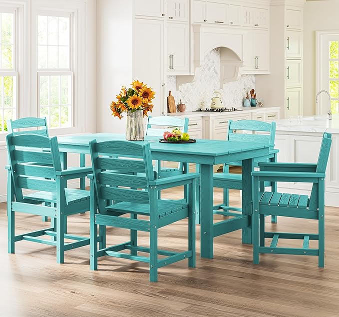 SERWALL Patio Dining Chair Set of 2, Aruba