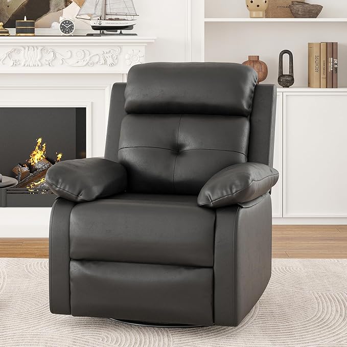 Small Rocker Swivel Recliner Chair for Adults Women for Small Spaces, Bedroom, Living Room