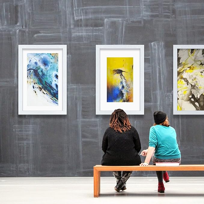 VCK 24x36 Picture Frame Exclusive Large White Poster Frame for Wall Gallery Home Office 1 Pack