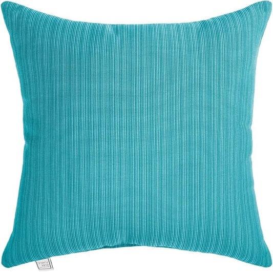 Sherry Kline Island Breeze Indoor/Outdoor Square Filled Pillow, 18"x 18", Peacock 2 Count