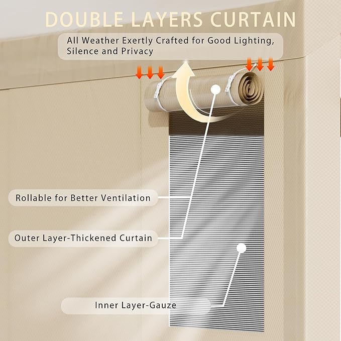 Walsunny Carport, 12x20 ft Heavy Duty Carport Canopy with Roll-up Windows, Portable Garage with Removable Sidewalls & Doors, Car Canopy with All-Season Tarp for Car, Truck, Boat