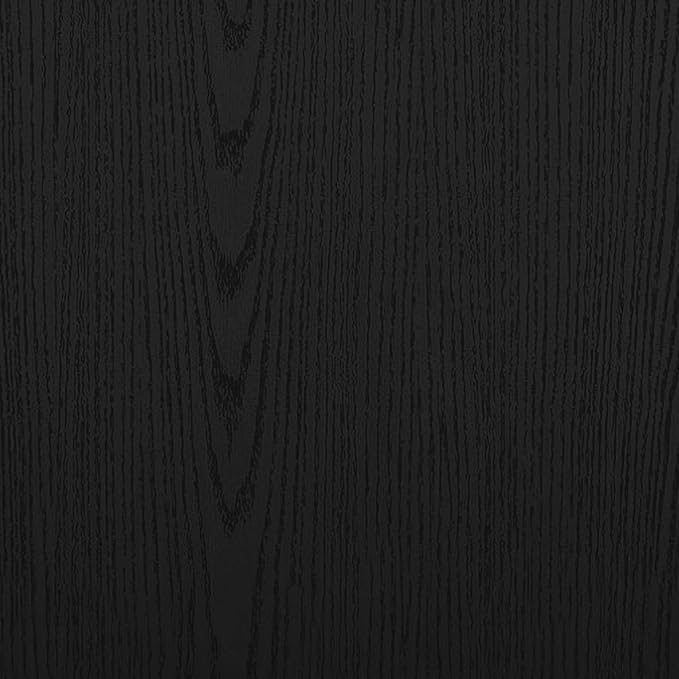 Martha Stewart Kayden Home Office Modular Desk with 2 Drawers in Black with Oil Rubbed Bronze Hardware