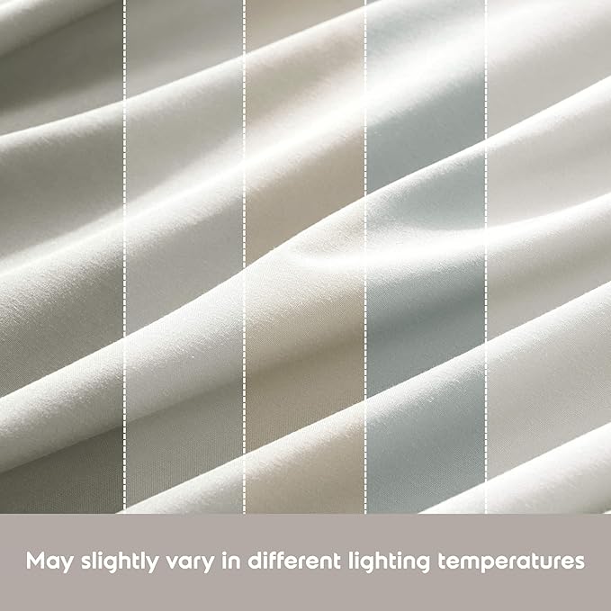 Nestl Full XL Sheet Set - Luxury 1800 Ultra-Soft Microfiber Full Extra Long Bed Sheets - Double Brushed - Deep Pockets - Easy Fit - 4 Piece Set - Bedding Sheets & Pillowcases (Full XL, Off White)