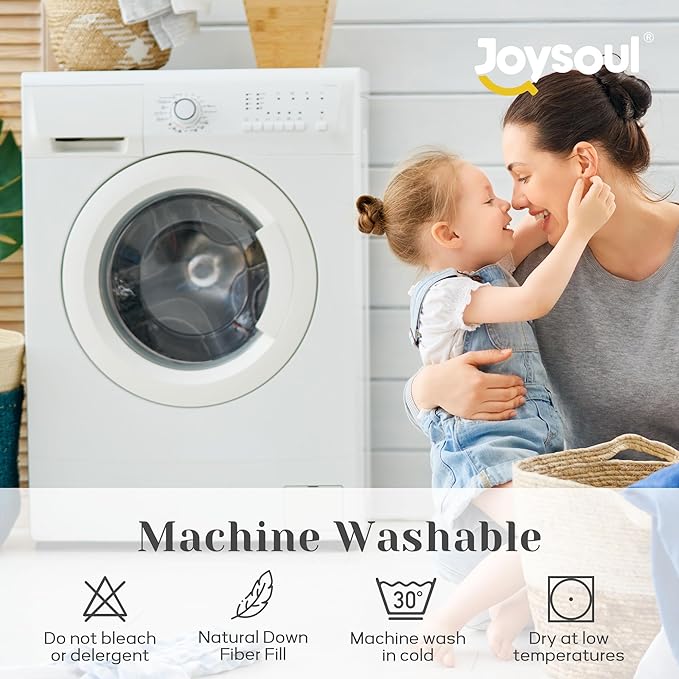 Joysoul King Size Down Comforter - All Season Ultra Soft Goose Down & Feather Fiber Fill, Luxury Hotel Pink Duvet Insert with Corner Tabs (104" X 88")