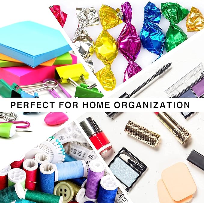 carrotez 1 Compartment Clear Plastic Drawer Organizer for Makeup, Bathroom, Desk, Vanity