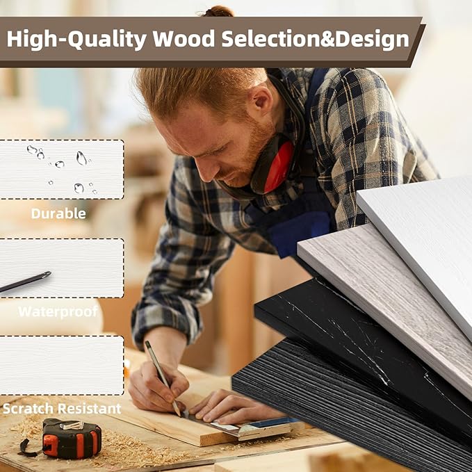 Ludatido 70 Inch TV Stand with 36 inch Electric Fireplace 27 LED Light Entertainment Center for TVs Up to 80" Black Modern Wood Media TV Console with Highlight Cabinet for Living Room White