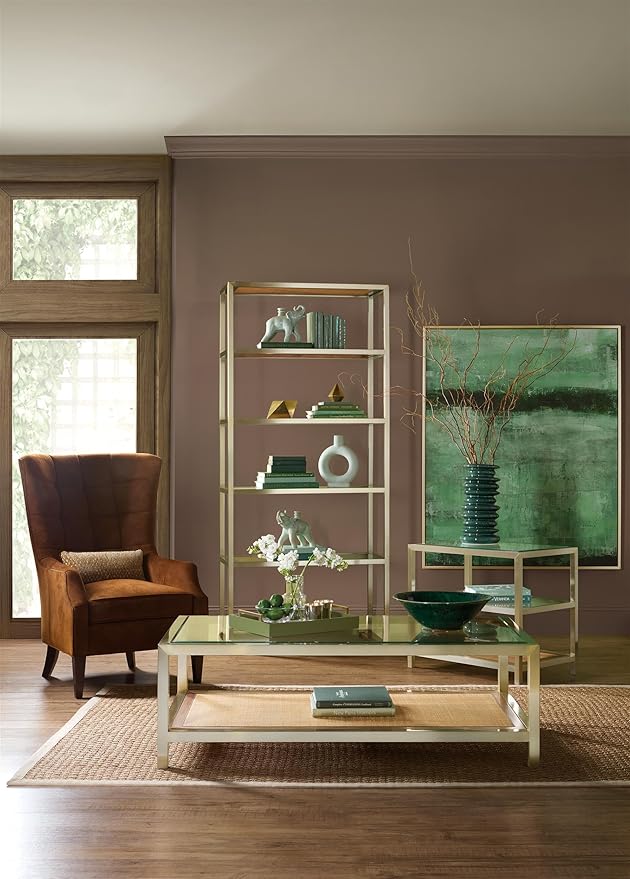 Hooker Melange Etagere with a Sturdy Steel Frame Furnishings