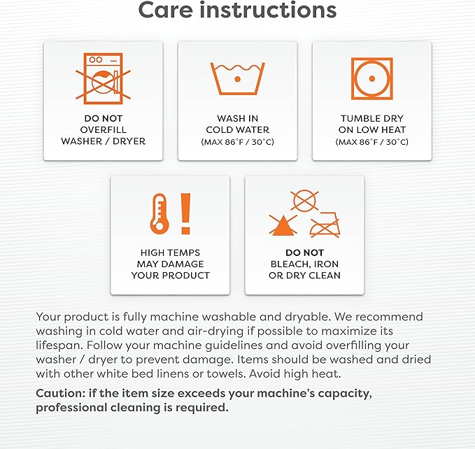 HOSPITOLOGY PRODUCTS Hypoallergenic Mattress Cover- Overstuffed - Deep Pocket - Goose Down Alternative Pillow Top Mattress Topper King - 78" W x 80" L