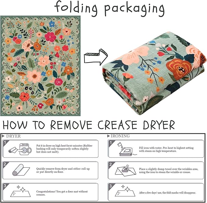 Area Rugs 9x12 Living Room Clearance Washable Boho Rug Non Slip Floral Vintage Low Pile Large Rug for Living Room, Bedroom, Farmhouse, Dining Room, Kids Playroom(Green)