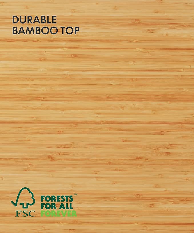FLEXISPOT E6 MAX Bamboo Dual Motor 3 Stages Standing Desk 55x28 Inch Whole-Piece Board Electric Height Adjustable Stand Up Desk 150KG Load Capacity(White Frame + Bamboo Curved Desktop)