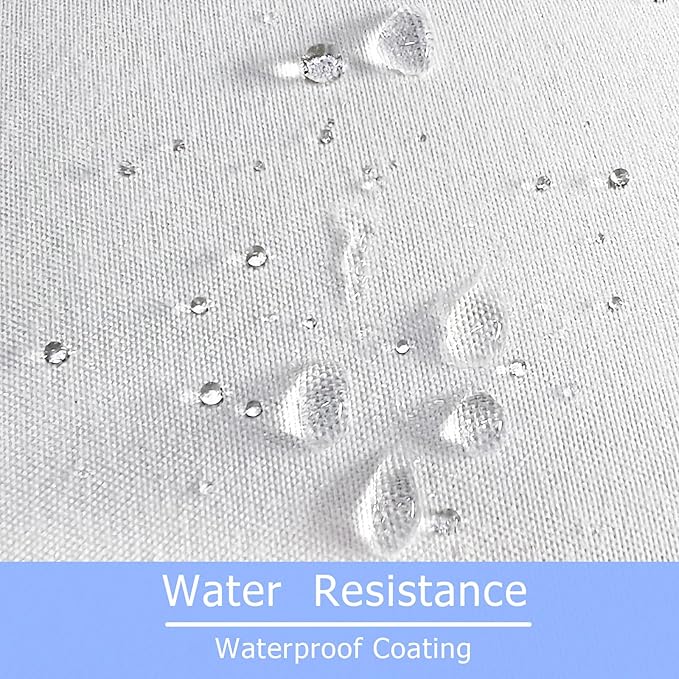 18x18 Inch Outdoor Throw Pillow Inserts, Pack of 2 - Premium Water-Resistant Decorative Pillows Stuffer for Patio Furniture,Sofas,Chairs &Porch Swing - White