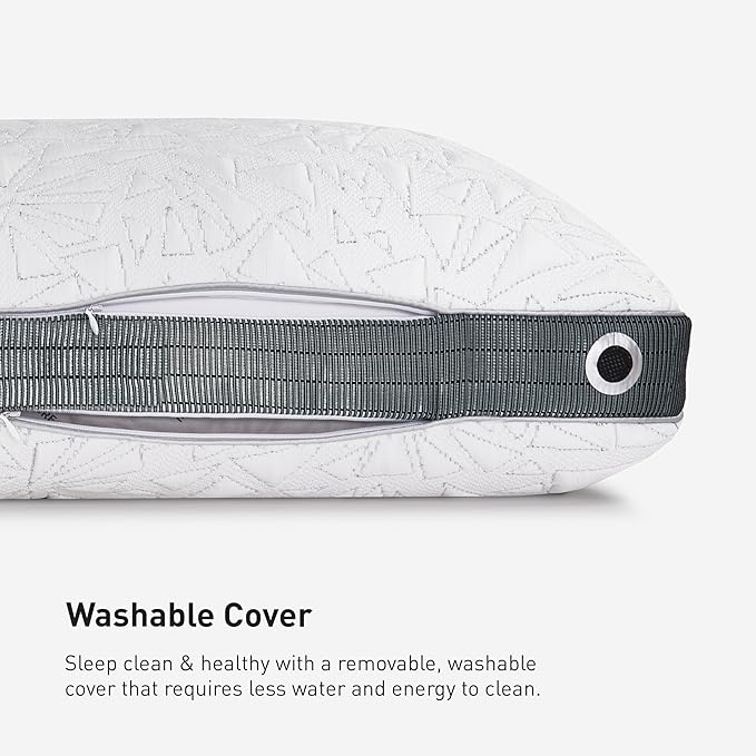 Bedgear Storm Performance King Pillow - Size 3.0 - Cooling Bed Pillow for Hot Sleepers - Medium Pillow for All Sleep Positions, Hypoallergenic, Washable & Removable Cover - 20" W x 36" L x 6.50"