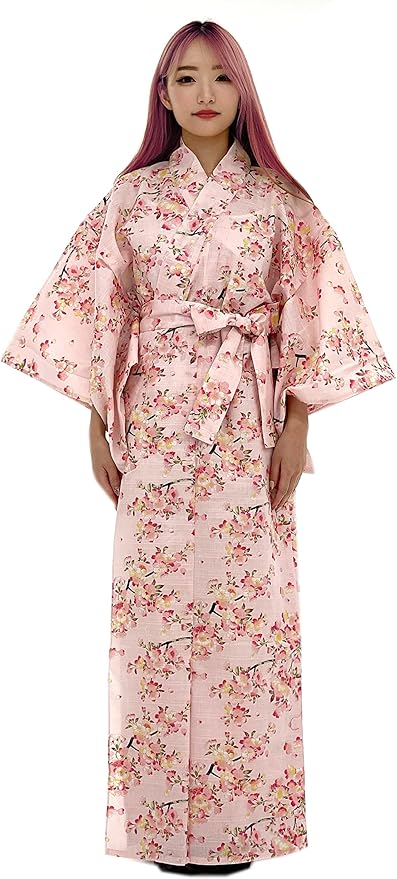 Kimura Jitsugyo Women's Kyoto Traditional Easy Wearing Kawaii Yukata Robe(Japanese Casual Kimono) Set 2